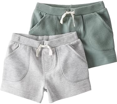Organic Cotton Shorts for Little Planet Baby - 2-Pack