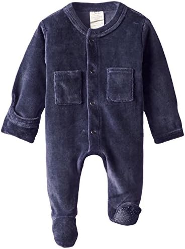 Organic Cotton Velour Overall with Velcro for Babies