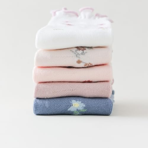 Floral Princess Socks for Babies Soft Stretchy and Cute