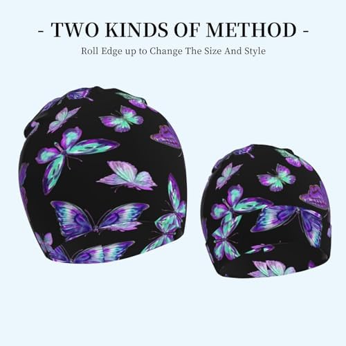 Butterfly Kids Beanie Hats Warm Knit Cap