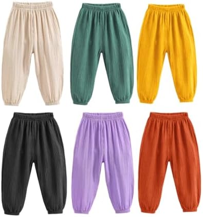 Heamoe Toddler Girls Soft Cotton Linen Bloomers