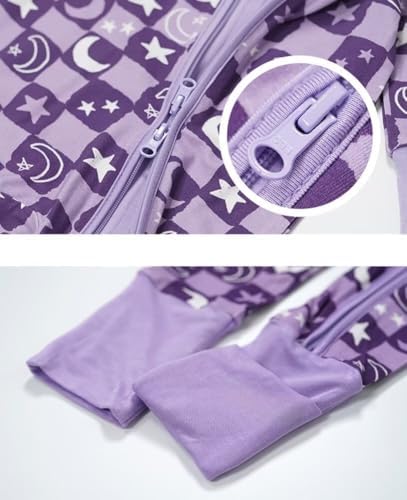 Teach Leanbh Soft Bamboo Viscose Baby Romper with Mittens and Feet Cuffs