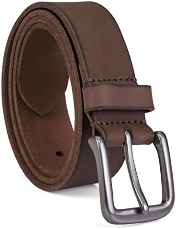 Timberland Mens 35mm Classic Buckle Leather Belt for Jeans