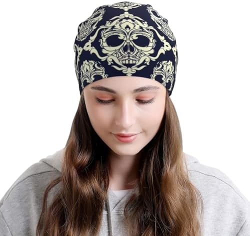 Unisex Skull Beanie Soft Winter