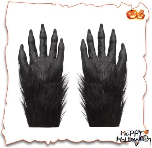 Scary Halloween Werewolf Gloves The Perfect Cosplay glove for Furry Friends