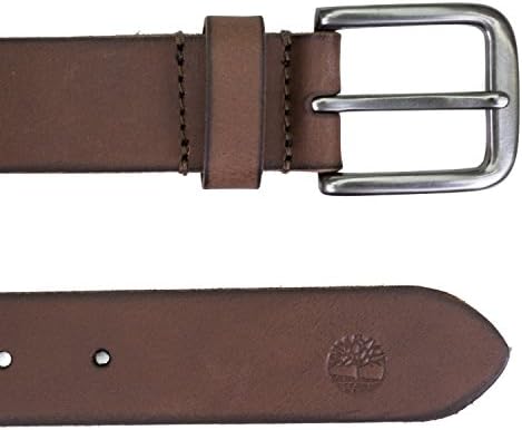 Timberland Mens 35mm Classic Buckle Leather Belt for Jeans