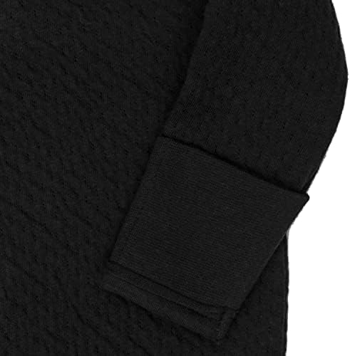 HonestBaby Organic Cotton Quilted Kimono Coverall Black 6-9 Months