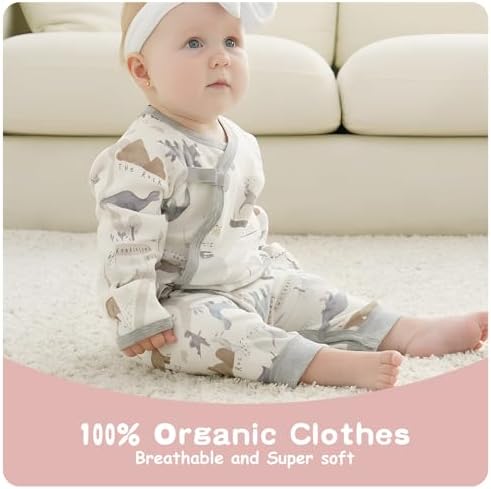 Cherie Kids Organic Cotton Romper for Newborn 0-6 Months