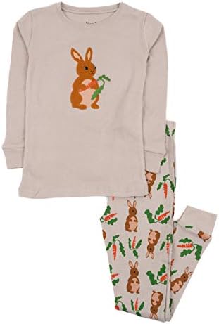 Leveret Kids Pajamas Boys Girls Christmas Prints 2-Piece Pajama Set