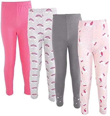 Hudson Baby Baby Girls Cohesive Soft Cotton Pants Leggings Set