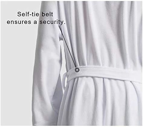 AFPANQZ Mens Lightweight Bathrobe with Pockets