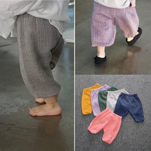 5T Gingham Plaid Harem Pants for Baby Girls