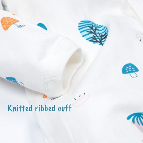 Cotton Multi Pack Long Sleeve Baby Jumpsuits for Girls