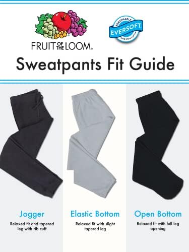 Fruit of the Loom Eversoft Fleece Sweatpants Mens
