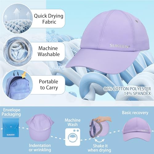 Sukeen Kids Sun Hat Lightweight Breathable UPF50 Protection for Baseball