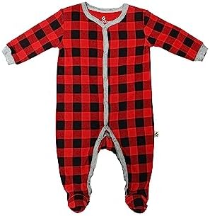 Snugabye Infant Buffalo Plaid Footed Sleeper