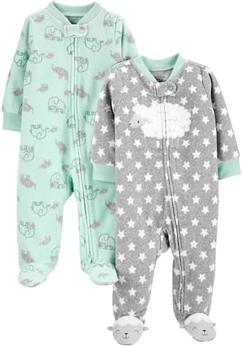 Simple Joys by Carters 2-Pack Fleece Footed Sleep and Play