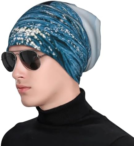 Unisex Knitted Winter Beanie with Skull Pattern
