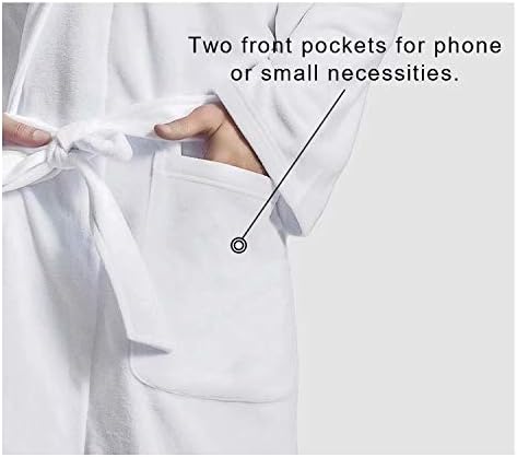 AFPANQZ Mens Lightweight Bathrobe with Pockets