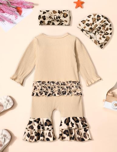 KANGKANG Newborn Baby Girl Ruffle Romper Onesie
