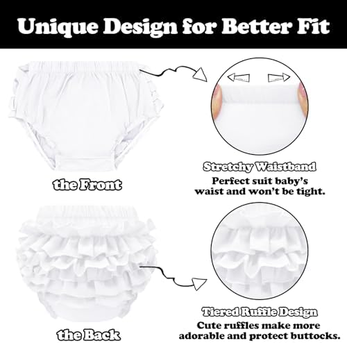 Sarfel Toddler Diaper Covers Soft Ruffled Breathable and Stylish