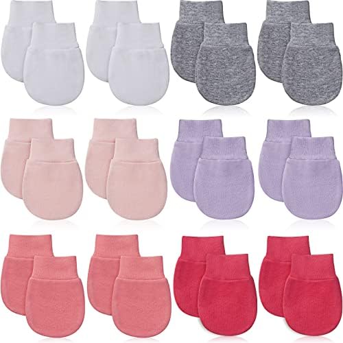 Geyoga 12 Pair Newborn Mittens