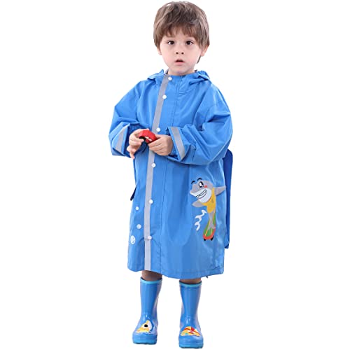 Fewlby Cute Cartoon Toddler Rain Jacket 4-6 Years M Size