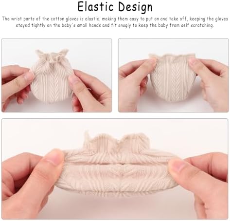 Soft Hypoallergenic Newborn Mittens