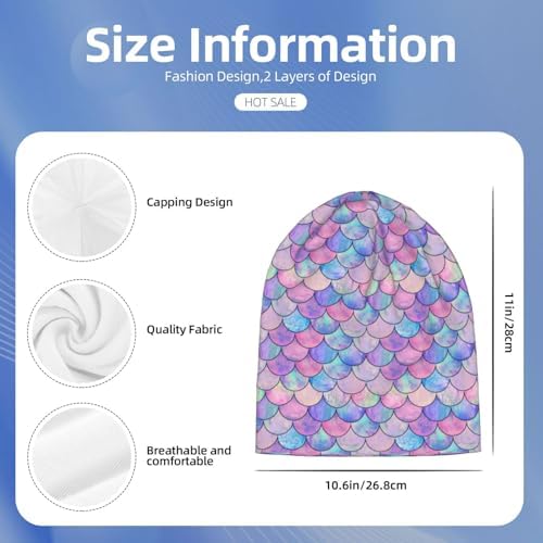 Novelty Beanie Hat for Men Women Winter Knit Cuffed Skull Cap