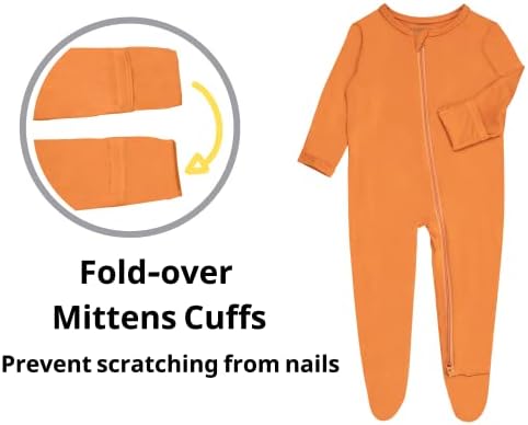 Guisby Bamboo Footed Pajamas for Babies