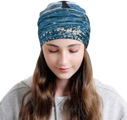 Unisex Knitted Winter Beanie with Skull Pattern