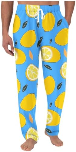 Mens Comfy Drawstring Pajama Pants with Pockets
