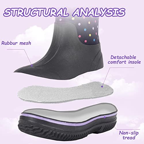 Outee Toddler Waterproof Neoprene Rain Boots