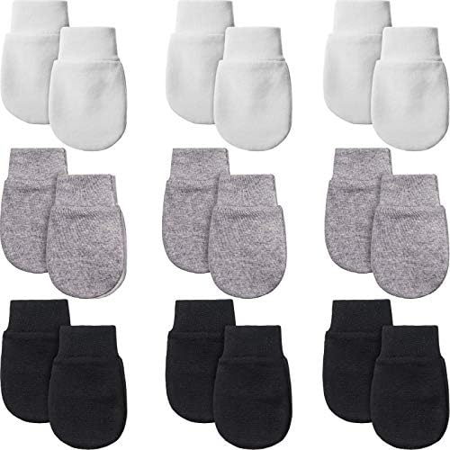 9 Pair No-Scratch Gloves for Newborns