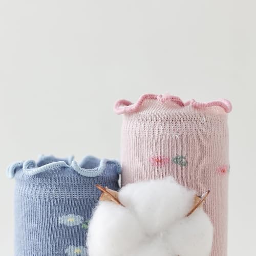 Floral Princess Socks for Babies Soft Stretchy and Cute