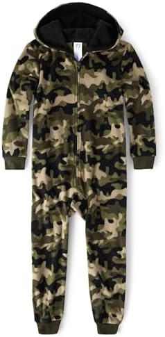Boys Pajama Long Sleeve Fleece Zip Up