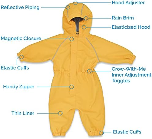 JAN JUL Waterproof Windproof rain coveralls for kids