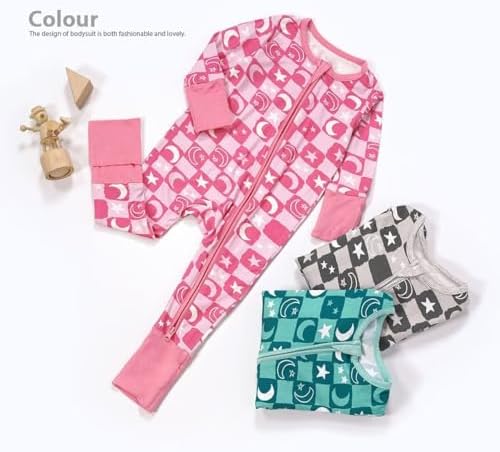 Teach Leanbh Soft Bamboo Viscose Baby Romper with Mittens and Feet Cuffs