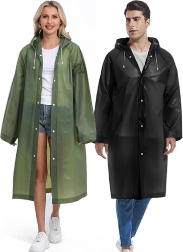 2-in-1 Reusable Rain Coats for Men Women