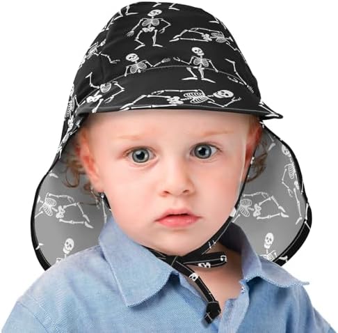 Pigsaly Skeletons Baby Toddler Sun Hat
