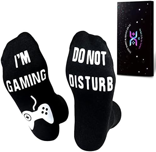QAPIZM Do Not Disturb Gaming Socks Funny Gift for Teenage Boys