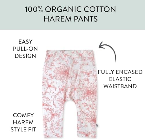 HonestBaby Organic Harem Pants for Babies 100 Organic Cotton Multipack