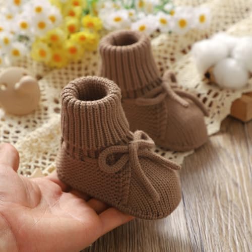 Mimixiong Adjustable Baby Booties - Soft Machine Washable Cozy Socks for Newborns