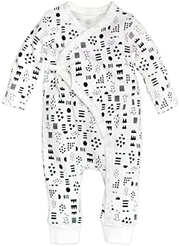 HonestBaby Unisex-Baby Kimono Coverall Organic Cotton