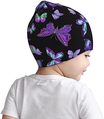 Butterfly Kids Beanie Hats Warm Knit Cap