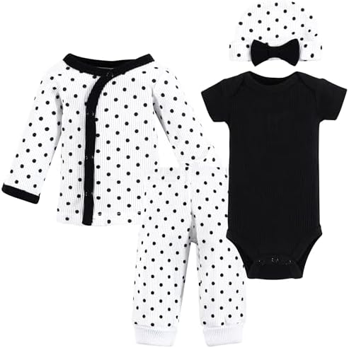 Hudson Baby Unisex Thermal Preemie Layette Set 4pc 1