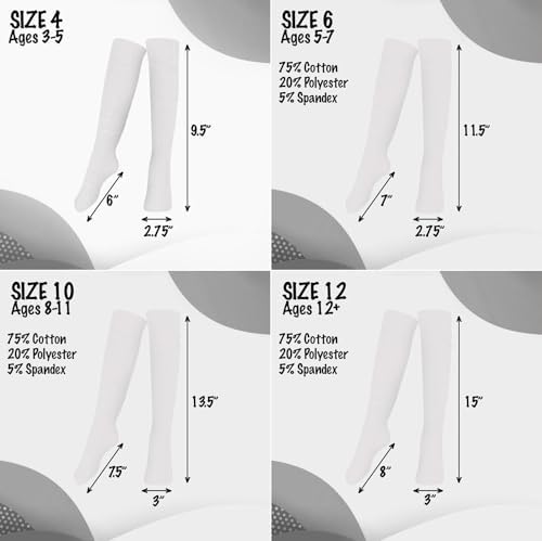 Dress Up America Striped Knee High Socks for Kids