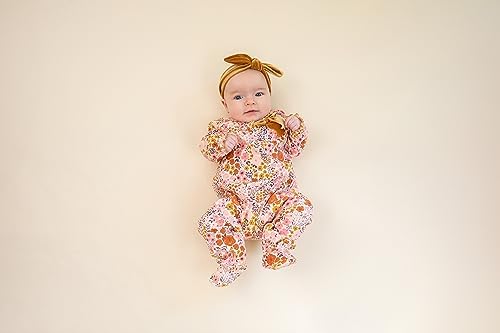 Mud Pies Cozy Baby Girl Sleeper Set