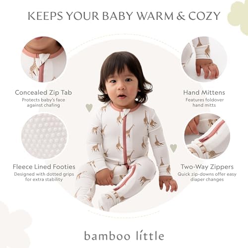 Bamboo Soft Footies for Babies - Stretchy Warm Comfortable