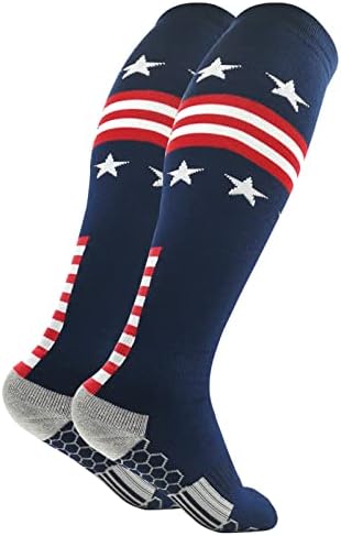 American Flag Athletic Knee-High Socks for Baseball Softball Football Soccer Men